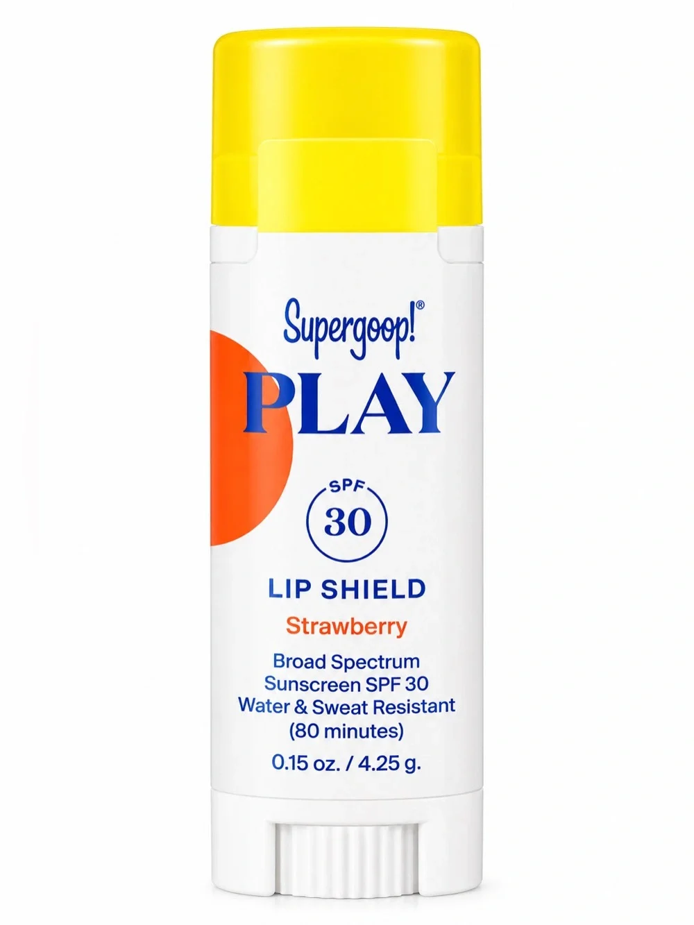 Supergoop! PLAY Lip Shield SPF 30 Strawberry Viral Lip Balm Sunscreen 0.15 oz